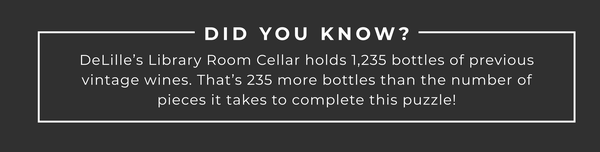 DeLille Cellars Library Room Cellar holds 1235 bottles. 