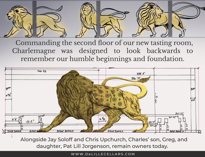 Bordeaux Lion named after DeLille Founder Charles Lill.