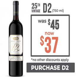Save on D2 Red Wine - $37 per bottle