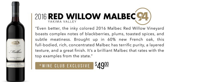 2016 Red Willow Malbe scores 94 Points! 