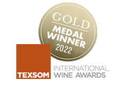 Gold Medal Winner Texsom International Wine Awards 2022