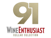 91 Points Cellar Selection Wine Enthusiast